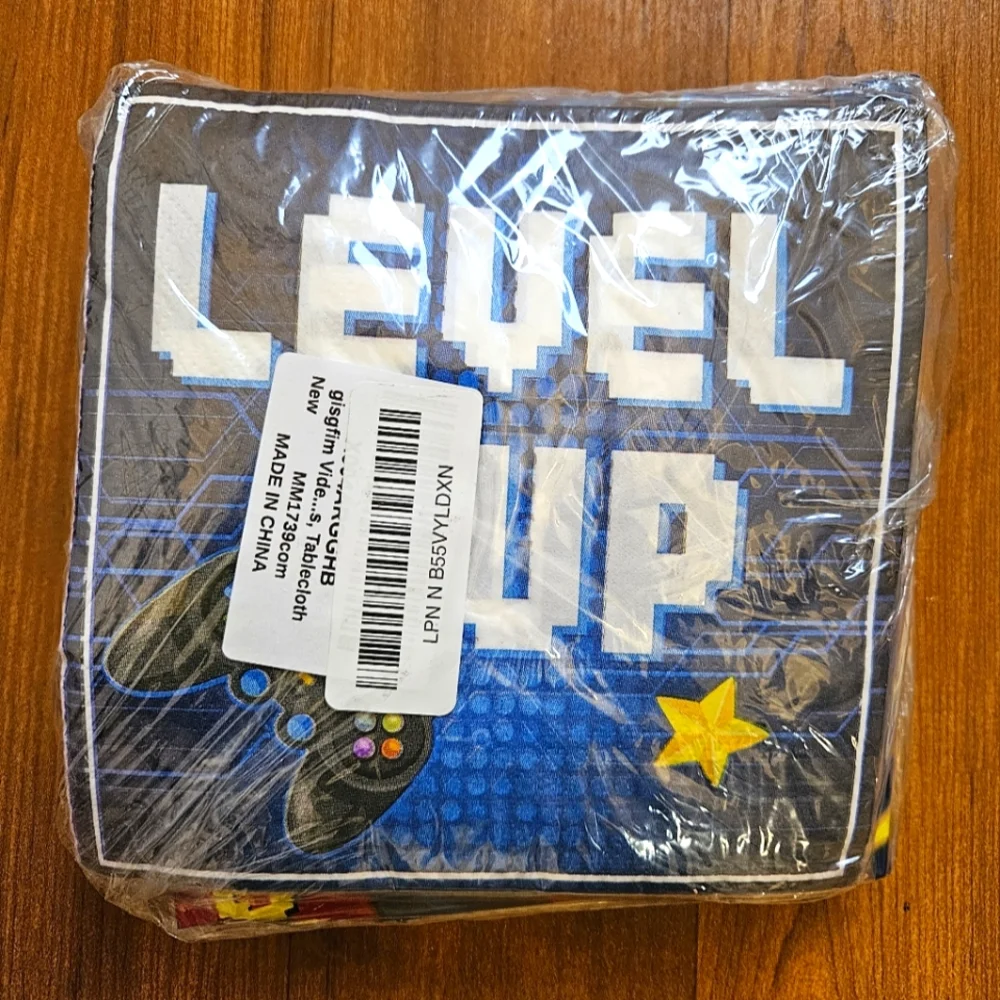 Blue Gamer Party Supplies Set